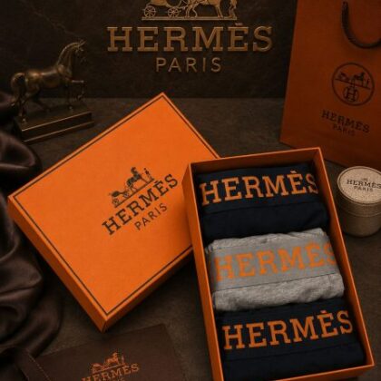 Hermès — Мъжки боксерки 3бр/кутия #42